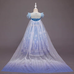 Frozen 2 Elsa Costume Toddler Kids Princess Cosplay Halloween Girl Dresses With Cape