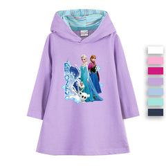 New Girl Party Toddler Princess Costume Elsa Anna Dress For Casual Wear Holiday