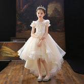Wedding Dresses Trailing Flower Girl Dress Birthday Holiday Wedding Dresses Trailing Princess Party