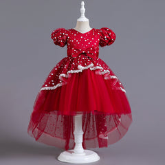Flower Girl Dress Birthday Princess Party Holiday Wedding Dresses Trailing