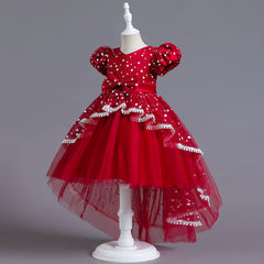 Flower Girl Dress Birthday Princess Party Holiday Wedding Dresses Trailing