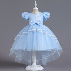 Flower Girl Dress Birthday Princess Party Holiday Wedding Dresses Trailing
