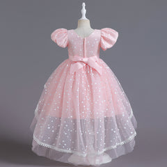 Flower Girl Dress Birthday Princess Party Holiday Wedding Dresses Trailing