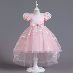 Flower Girl Dress Birthday Princess Party Holiday Wedding Dresses Trailing