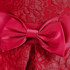Flower Girl Dress Bow Wedding Dress Trailing Princess Dress Birthday Costume Party Holiday