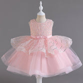 Flower Girl Dress Sequins Wedding Dress Princess Dress Birthday Costume Party Dress Holiday