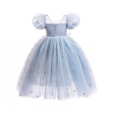 New Girl Dress Elsa Costume Dress For Cosplay Halloween Holiday Party Birthday