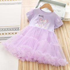 Lina Bell Dress New Girl Dress Lace Toddler Princess Costume For Casual Wear Holiday Birthday Party