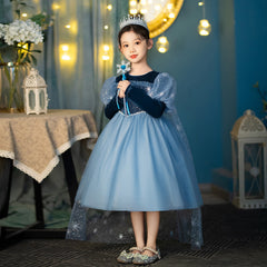 Girl Costume Dress Anna Elsa New Cosplay Party Holiday Wedding Dress
