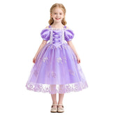 Rapunzel Tangled Princess Costume Dress Ball Gown for Girls