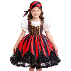 Pirates of the Caribbean Pirate Captain Jack Sparrow New Girl Costume Dress Cosplay Party Holiday