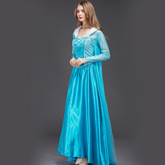 Frozen 2 Women Princess Dresses With Cape Sequins Halloween Elsa Costume Adult Cosplay