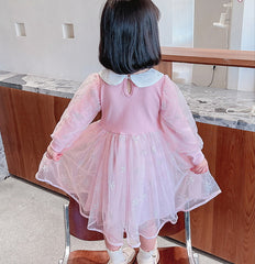 New Girl Dress Elsa Lace Toddler Princess Costume For Casual Wear Holiday Party Birthday