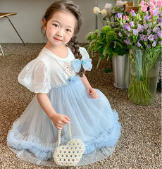 New Girl Dress Elsa Lace Toddler Princess Costume For Casual Wear Holiday Birthday Party