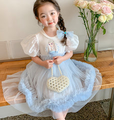 New Girl Dress Elsa Lace Toddler Princess Costume For Casual Wear Holiday Birthday Party