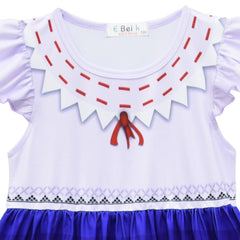 New Encanto Inspired Cosplay Flutter Sleeve Girl Costume Dresses