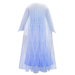 Frozen 2 Girls Elsa Princess Long Sleeve Cosplay Costume Dresses With Cape For Party Holidays