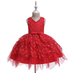 Flower Girl Dresses Sleveeless Formal Birthday Bridesmaid Princess Wedding Holiday Party