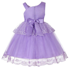 Flower Girl Dresses Lace Cute Princess Kids Formal Wedding Birthday Holiday Party