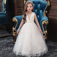 Girl Dresses Wedding Formal Ball Gown Birthday Holiday Party Bridesmaid Prom