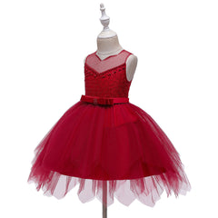 Flower Girl Dresses Toddler Knee Length Kids Princess Wedding Graduation Formal Holiday Birthday Party