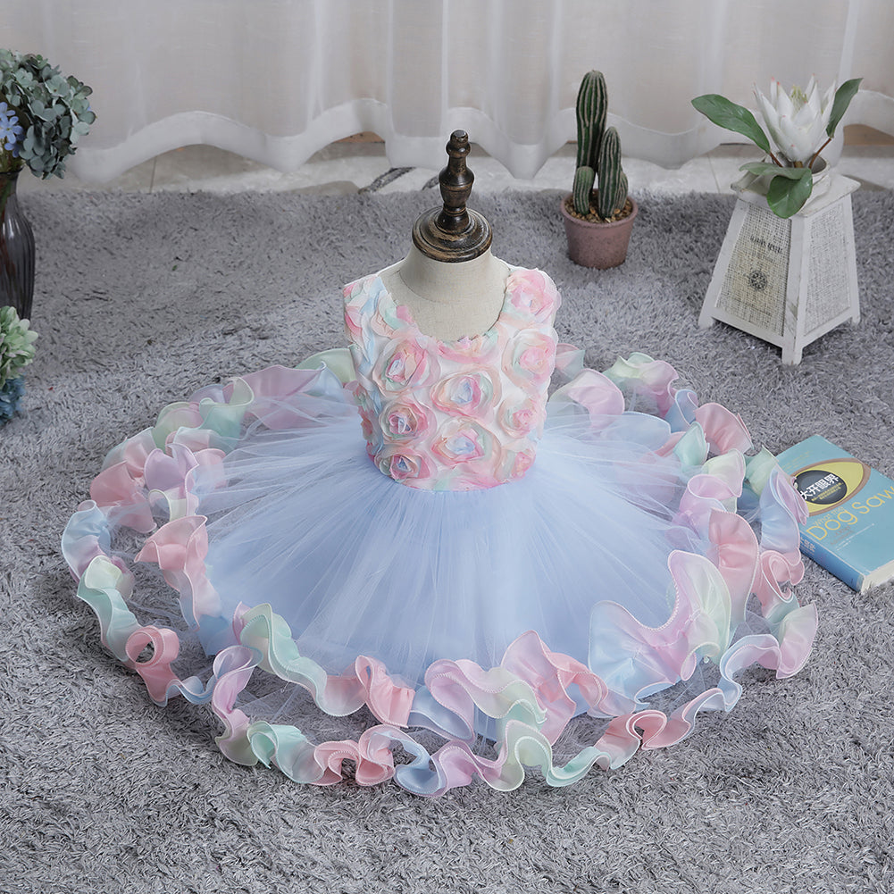 Flower Girl Dresses Toddler Kids Princess Wedding Birthday Holiday Party Wedding Formal