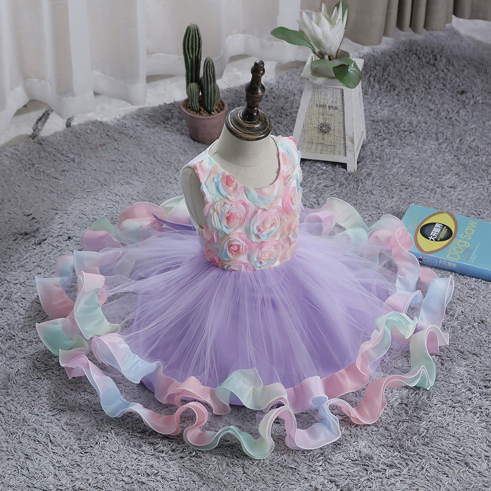 Flower Girl Dresses Toddler Kids Princess Wedding Birthday Holiday Party Wedding Formal