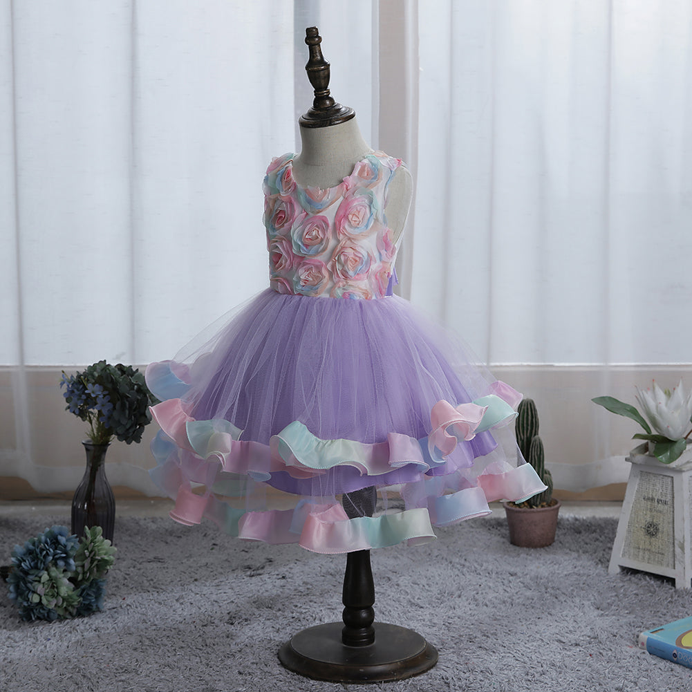 Flower Girl Dresses Toddler Kids Princess Wedding Birthday Holiday Party Wedding Formal