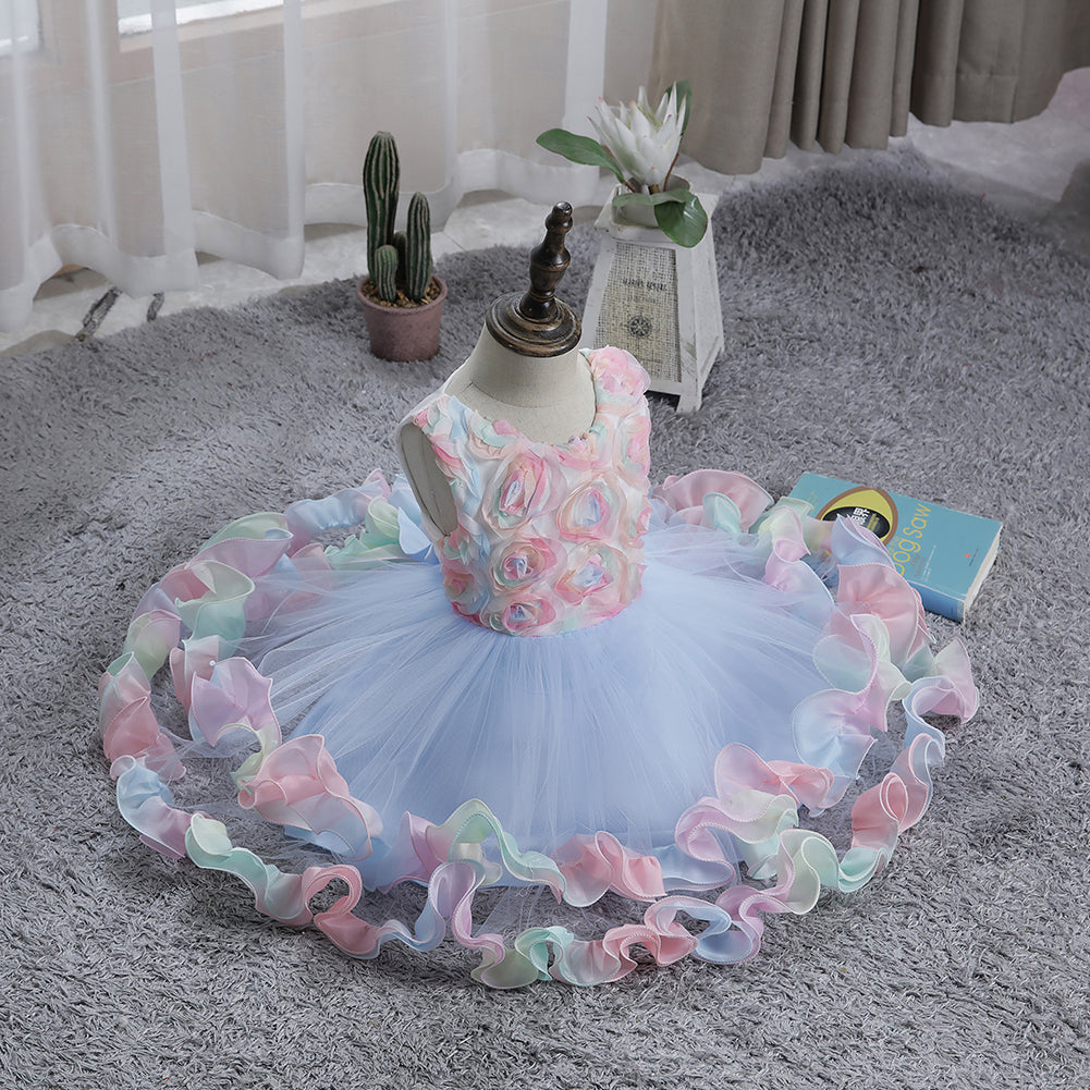 Flower Girl Dresses Toddler Kids Princess Wedding Birthday Holiday Party Wedding Formal