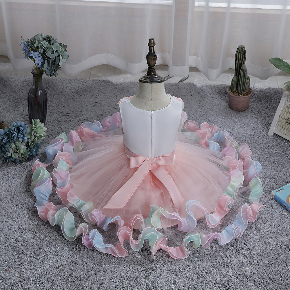 Flower Girl Dresses Toddler Kids Princess Wedding Birthday Holiday Party Wedding Formal