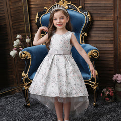 Flower Girl Dresses Trailing Wedding Formal Ball Gown