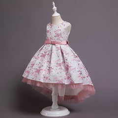 Flower Girl Dresses Trailing Wedding Formal Ball Gown