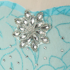 Frozen Elsa Princess Girls Costume Dresses With Tailing Cape.
