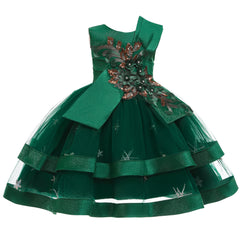 Flower Girl Dresses Kids Princess Wedding Bridesmaid Formal Floral