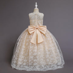 Flower Girl Dresses Wedding Formal Ball Gown For Birthday Holiday Party Bridesmaid