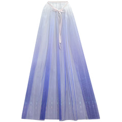 Frozen 2 Girls Elsa Princess Long Sleeve Cosplay Costume Dresses With Cape For Party Holidays