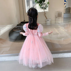 Frozen Princess Elsa Dress Girl Dress Costume Dresses For Cosplay Party Holiday Birthday Halloween