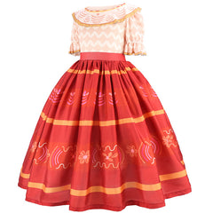 New Girl Costume Encanto Dolores Dress For Cosplay Party Holiday Birthday Fancy
