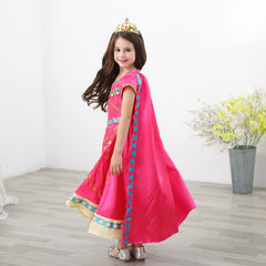 New Kid Girl Aladdin Jasmine Princess Dress Cosplay Costume