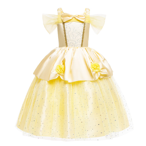 princess belle fancy dress costume Beauty Deluxe Ball Gown Belle Princess Fancy Dress Up Halloween Adult Costume