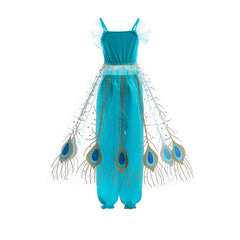 New Girls Costume Outfits Jasmine Princess Aladdin Lamp Cosplay Party Holiday Halloween Birthday