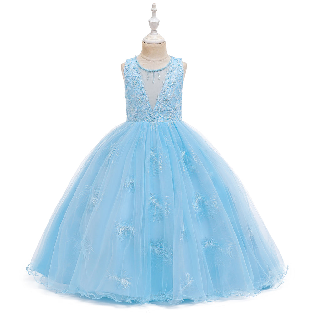 Girl Dresses Wedding Formal Ball Gown Birthday Holiday Party Bridesmaid Prom