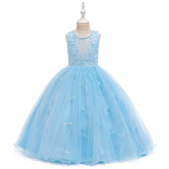 Girl Dresses Wedding Formal Ball Gown Birthday Holiday Party Bridesmaid Prom