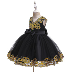 New Baby Little Toldder Kids Sequins Girl Dresses For Wedding Bridesmaid Princess Party Graduation