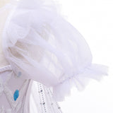 Frozen 2 Girls Elsa Princess Knee Length Tulle Cosplay Costume Dresses with Cape For Party Holidays