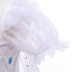 Frozen 2 Girls Elsa Princess Knee Length Tulle Cosplay Costume Dresses with Cape For Party Holidays