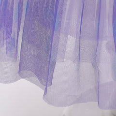 Frozen 2 Girls Elsa Princess Knee Length Tulle Cosplay Costume Dresses with Cape For Party Holidays