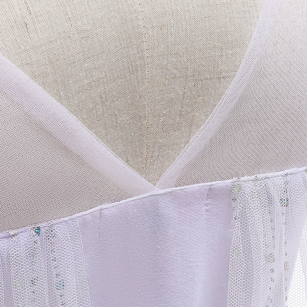 Frozen 2 Girls Elsa Princess Knee Length Tulle Cosplay Costume Dresses with Cape For Party Holidays