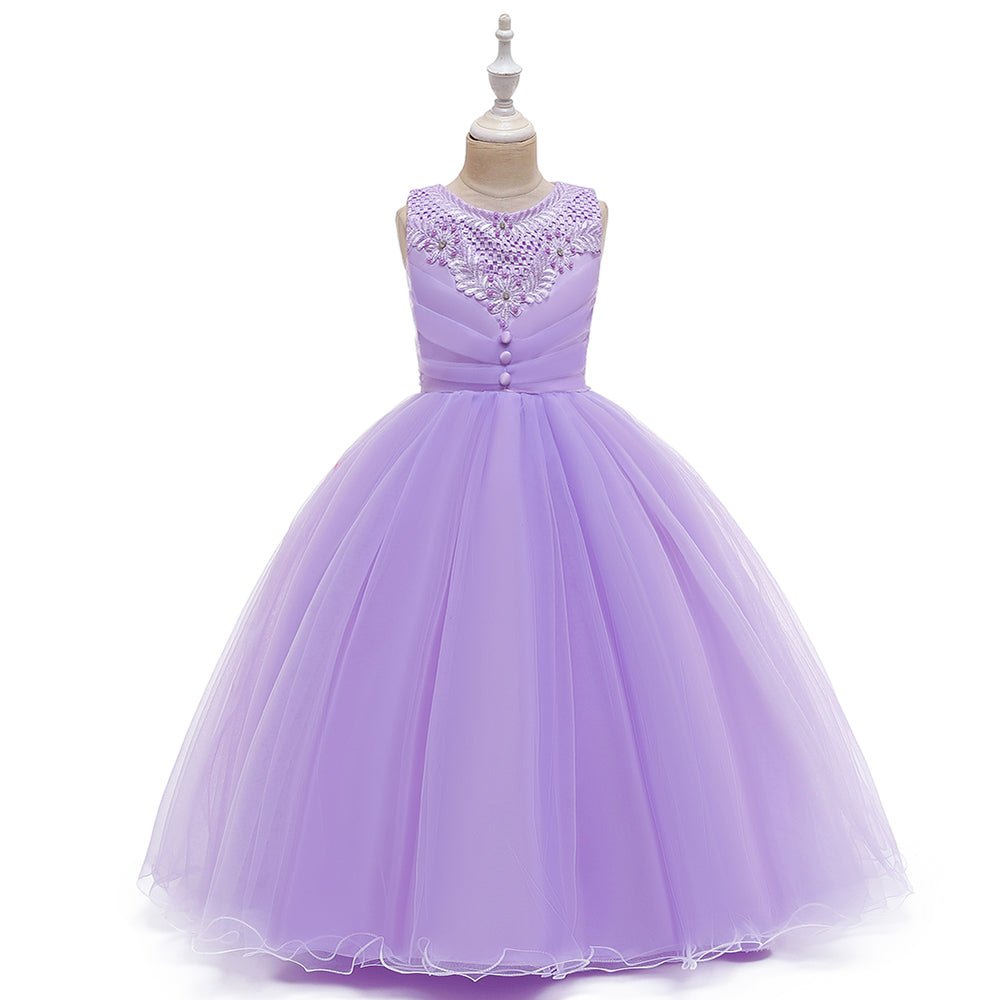 New Girls Full Length Ball Gown Dresses For Wedding Formal Holiday Party Bridesmaid