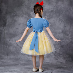 New Girl Costume Dresses Snow White Lace Up Princess Cosplay Party Holiday Birthday Wedding Fancy